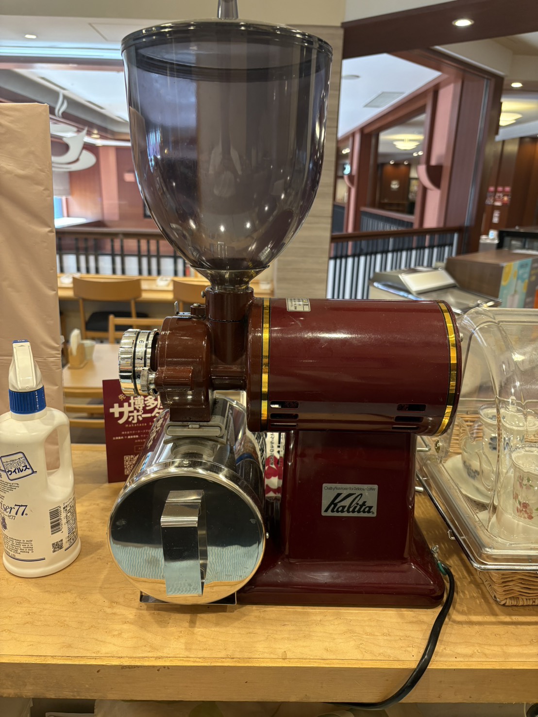CJ CAFEで使用しているカリタの業務用グラインダー